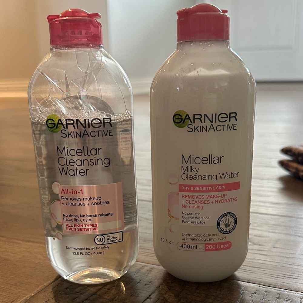 Garnier SkinActive Micellar Cleansing Water Duo - Pink and White